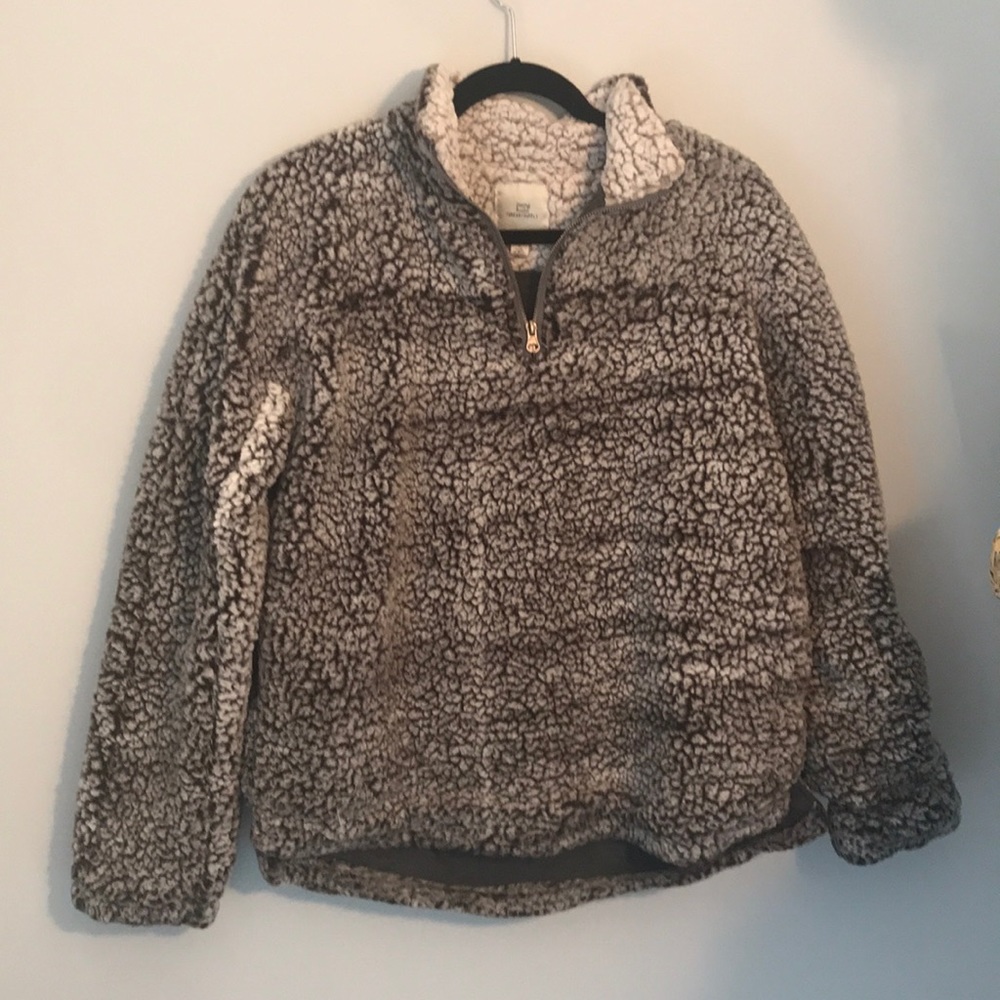 Thread and supply puffy sweatshirt